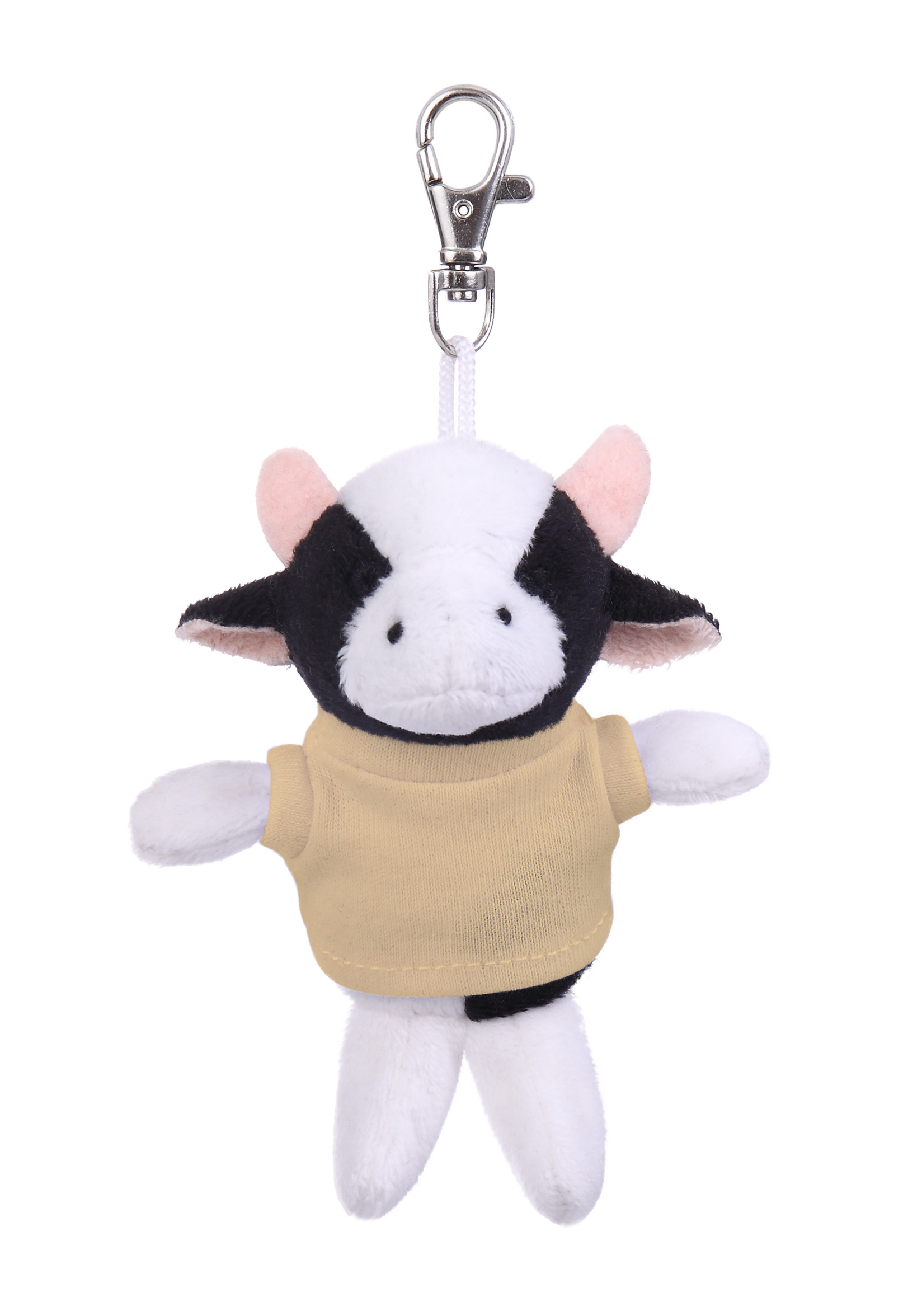 Soft Plush Cow Keychain with Tee 14
