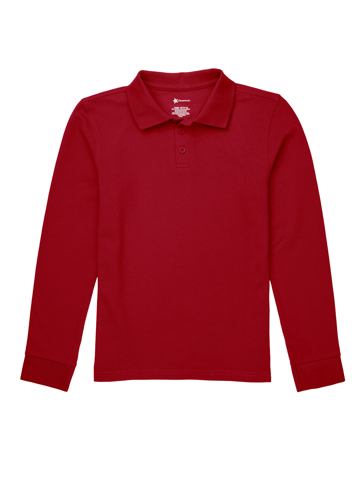 Classroom Uniforms - Children's Unisex Long Sleeve Pique Polo 14