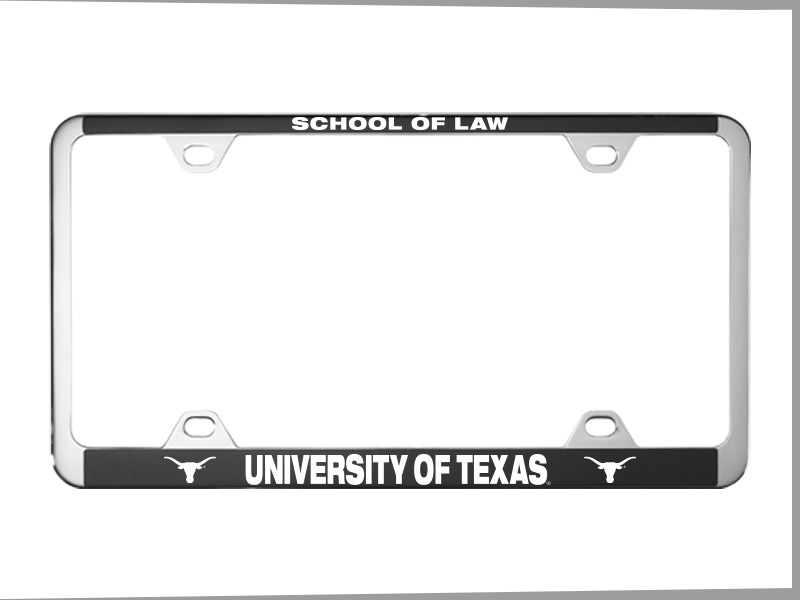 Brushed Zinc and Colored License Frame 1