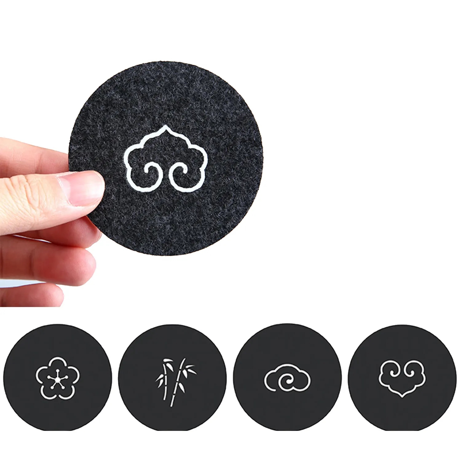 Round Absorbent Felt Cup Coaster 2