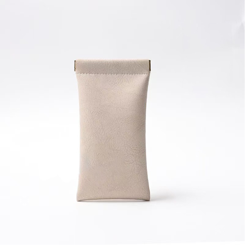 Portable Leather Squeeze Top Eyeglass Case 10