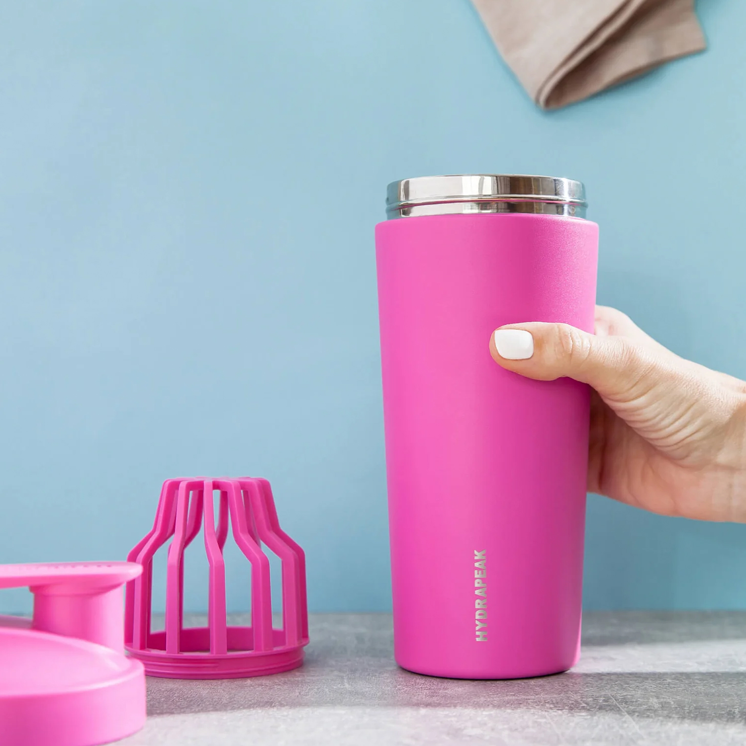 26 oz Hydrapeak® Stainless Steel Cocktail Shaker Bottle 5