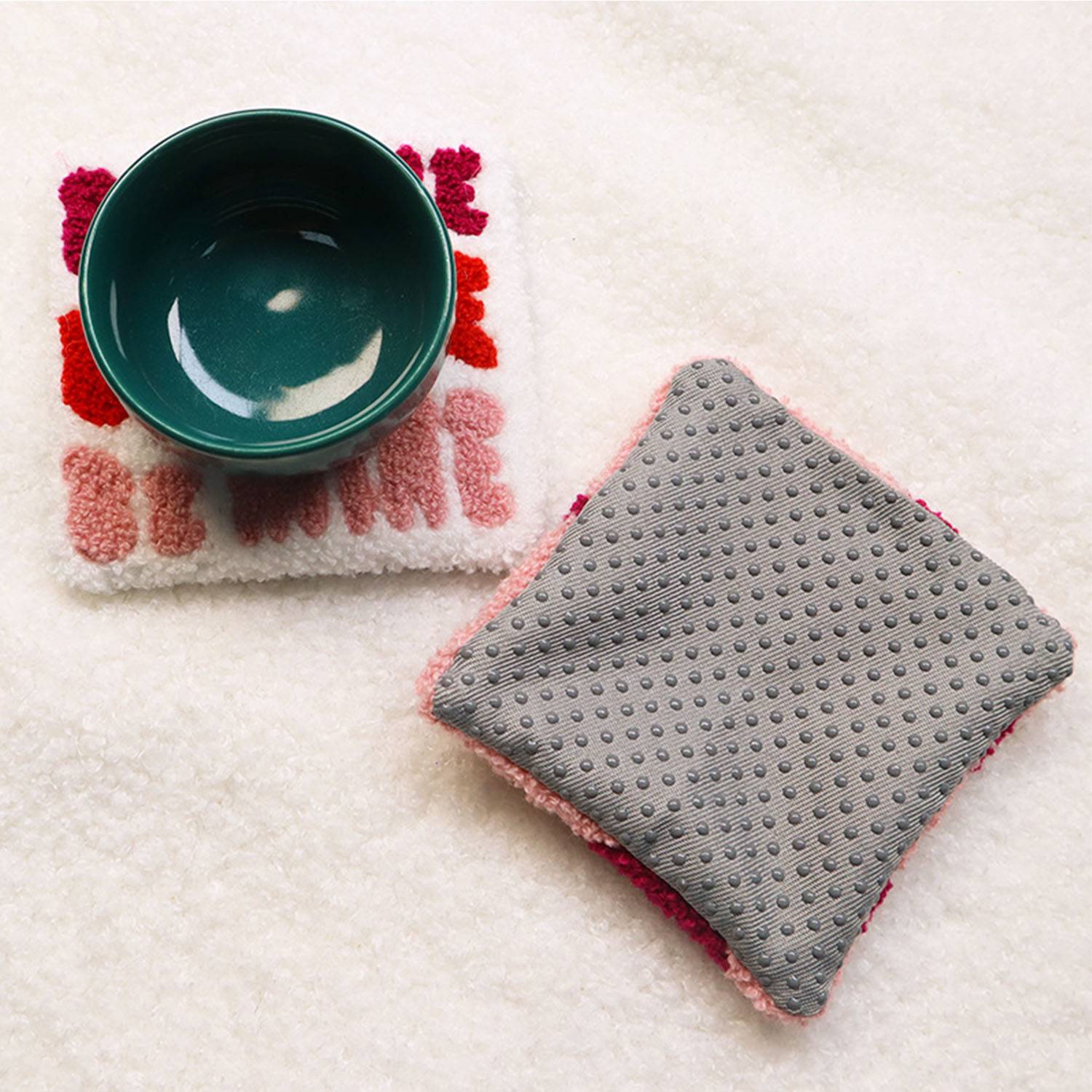 Custom Square Plush Coaster 2
