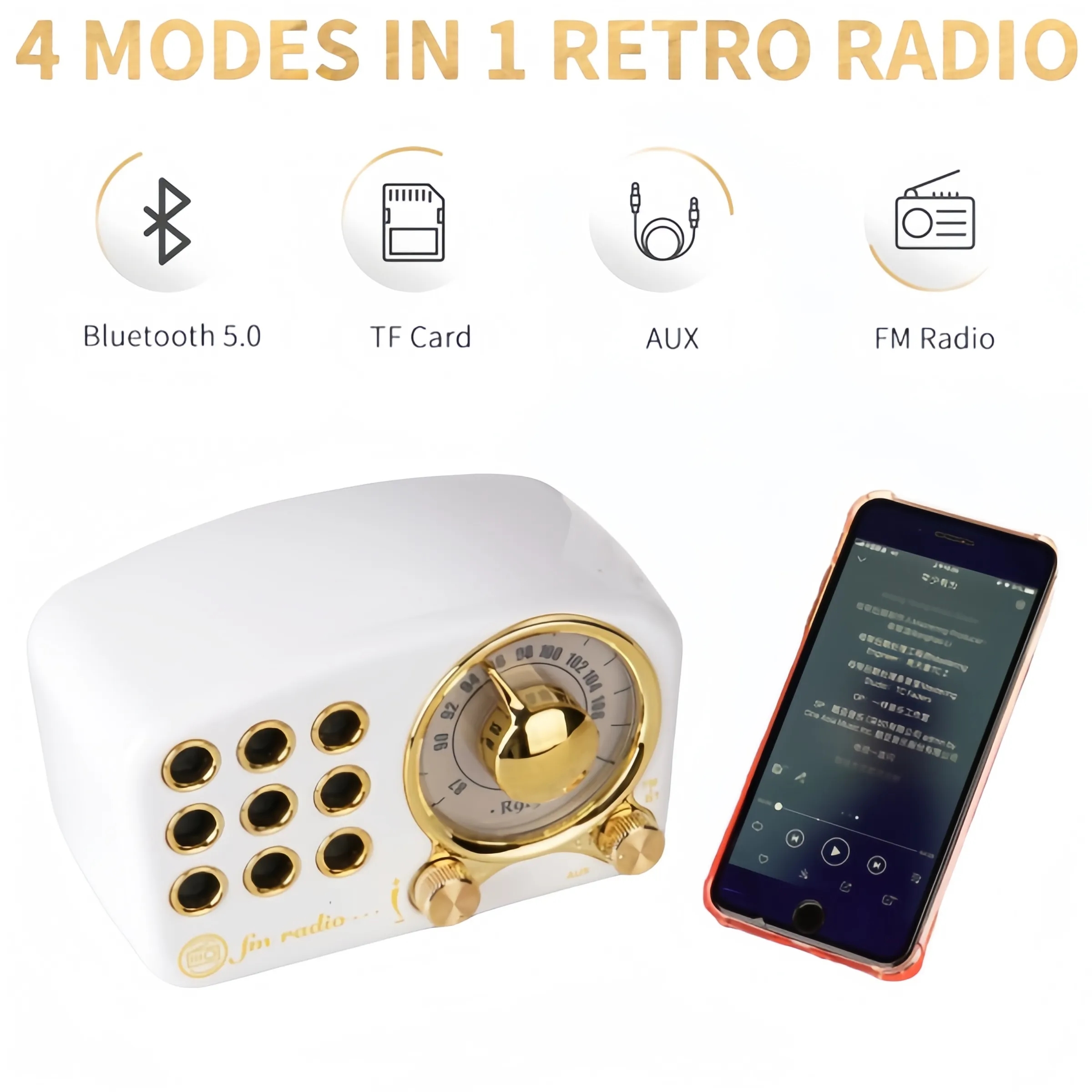 Retro Bluetooth Speaker 4