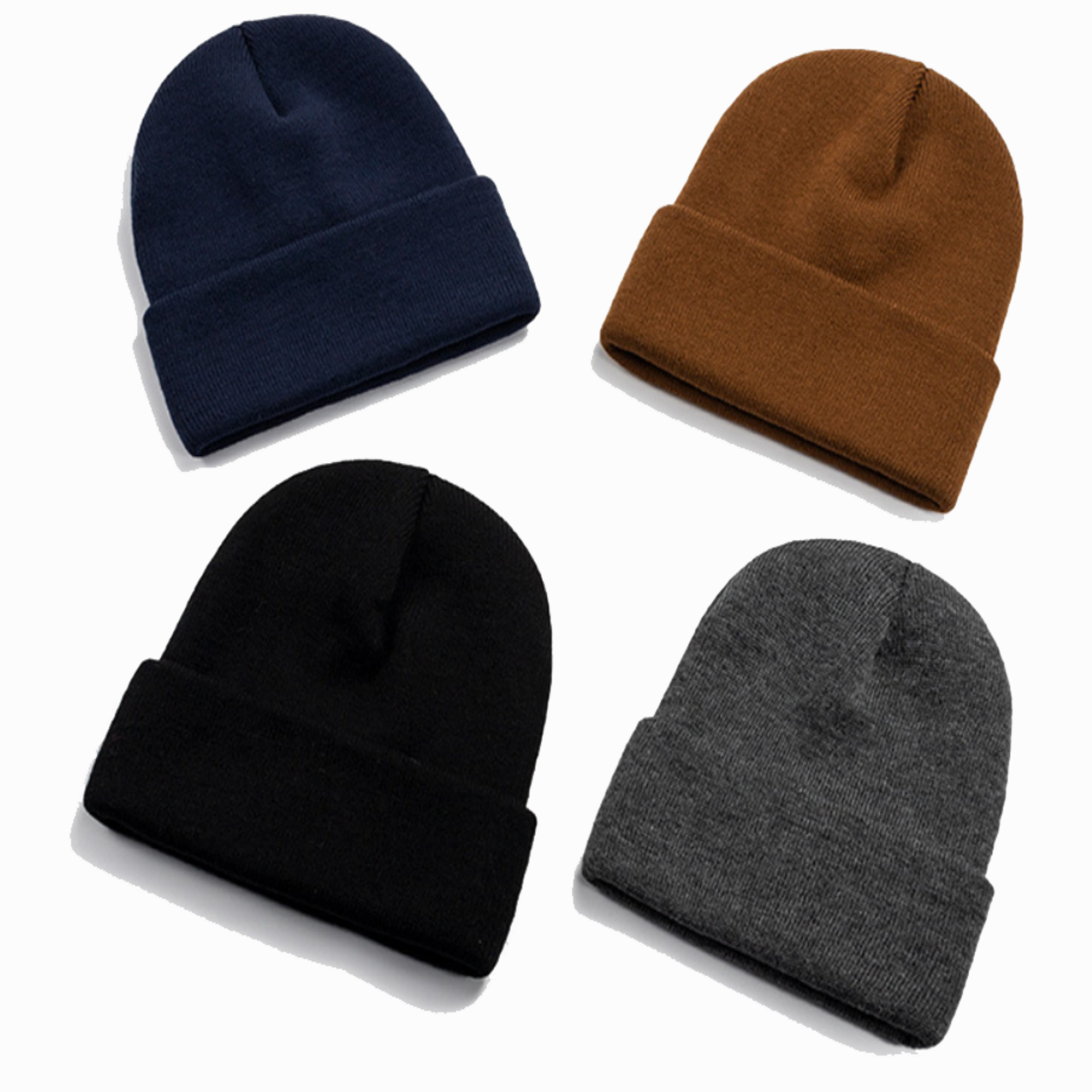 Full Color Pom Knitted Hat 2