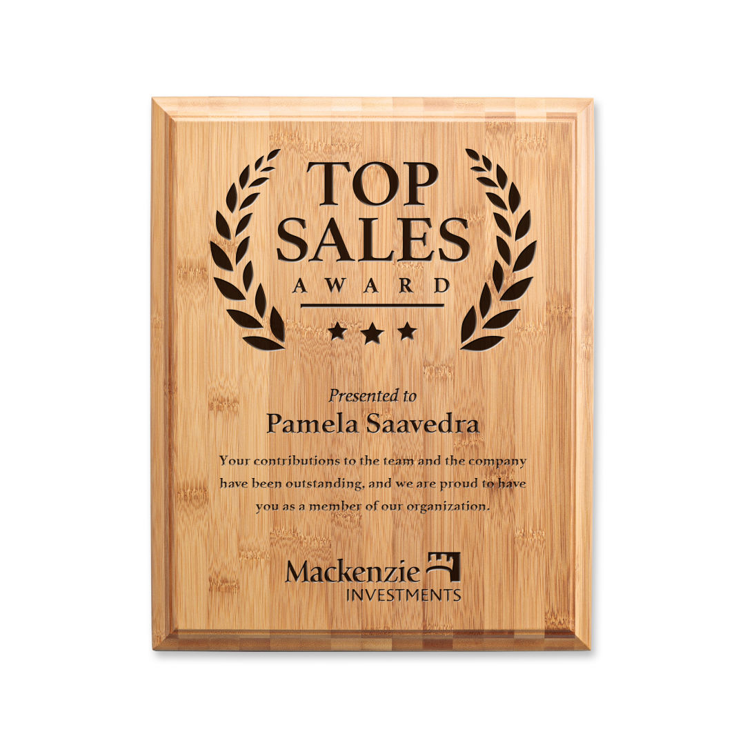 Bamboo Engraved Plaque 8
