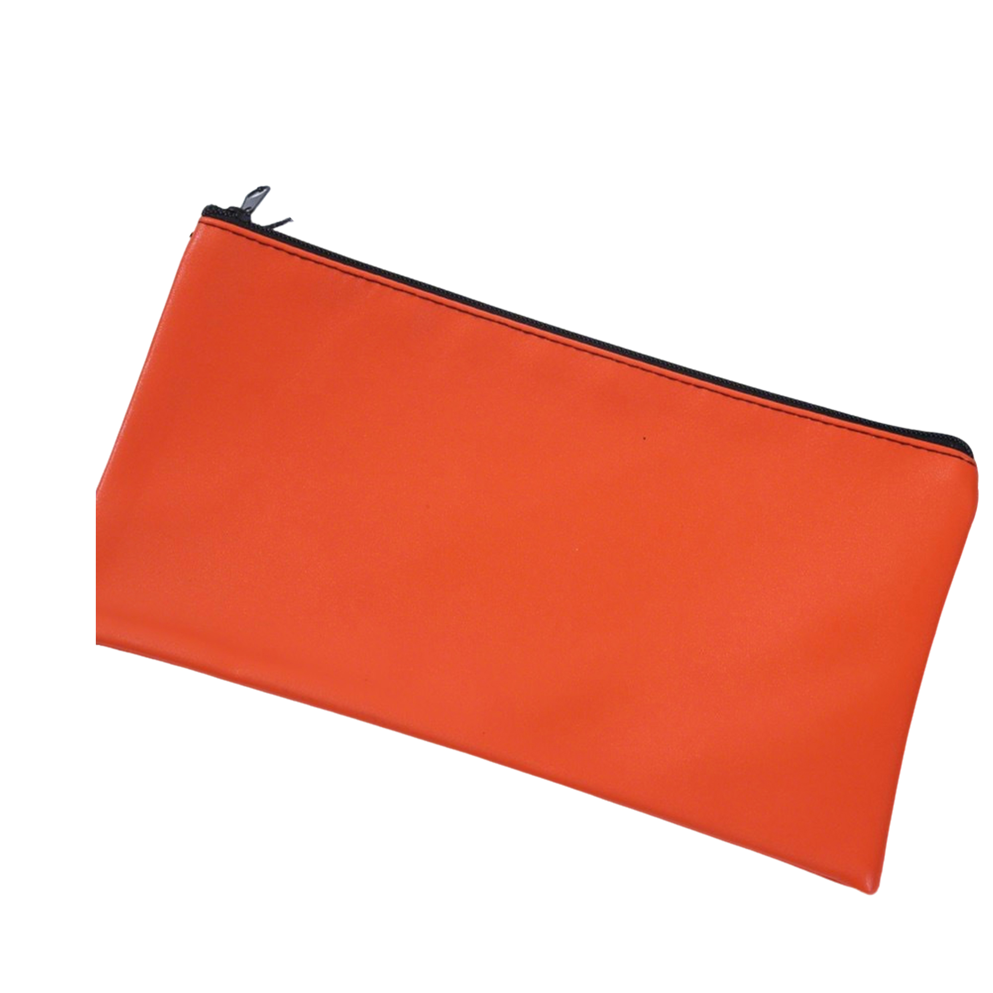 PU Leather Zipper Deposit Pouch 11" x 6" 5