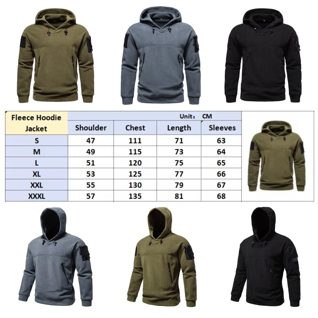 Men Tactical Outdoor Jacket Fleece Pullover Man Windproof Autumn Coat Underwear Hoodies, custom hoodie or sweatshirt with logo imprint 3