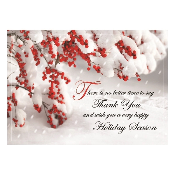 Perfectly Appreciated Holiday Thank You Card 1