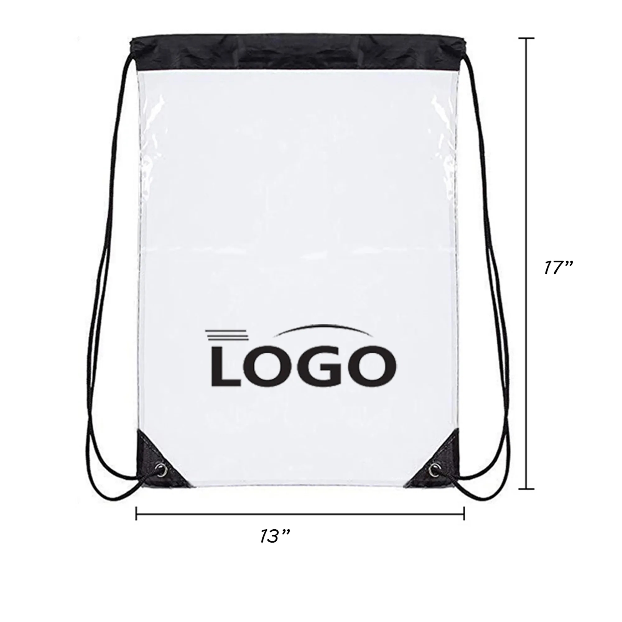 Clear PVC Drawstring Bag 4