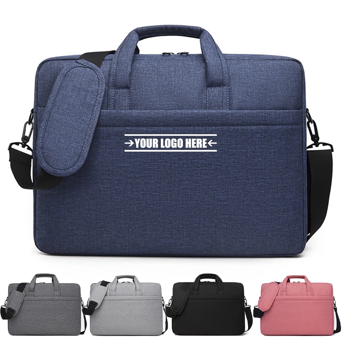 15 Inch Laptop Messenger Bag Fixed On Suitcase 2