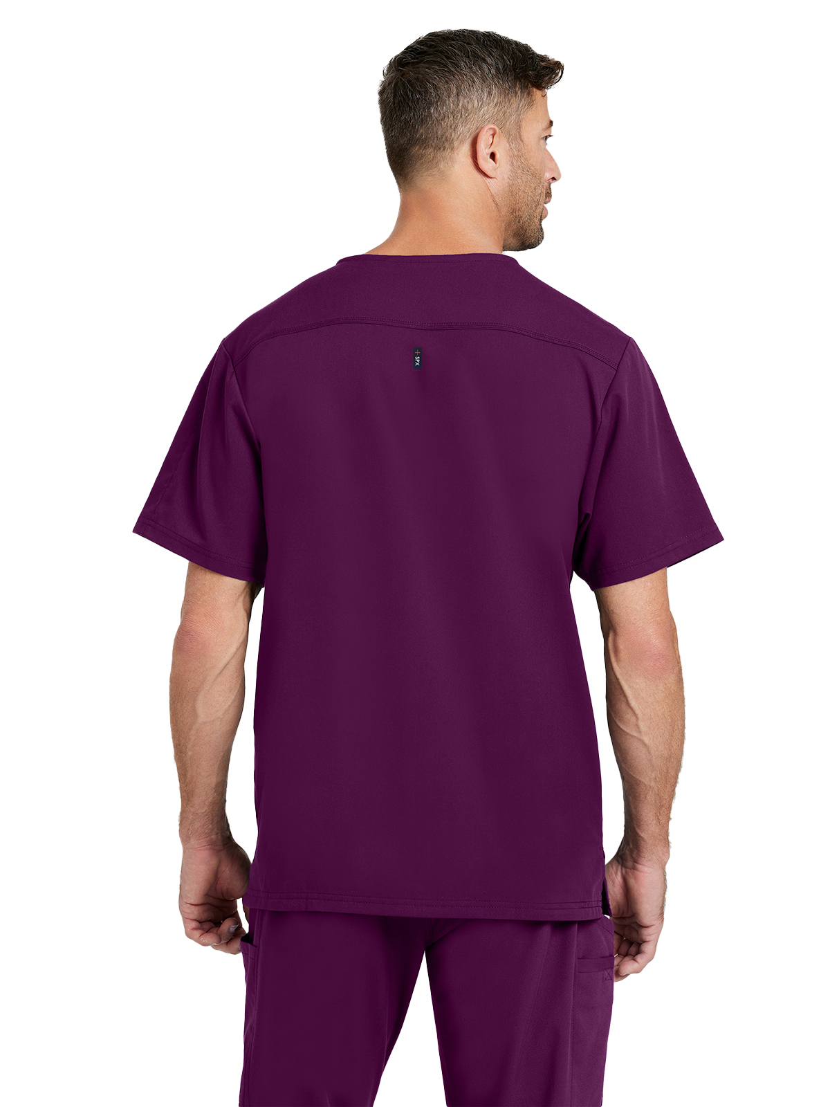 Grey's Anatomy Spandex Stretch - Men's Two-Pocket V-Neck Murphy Scrub Top 20