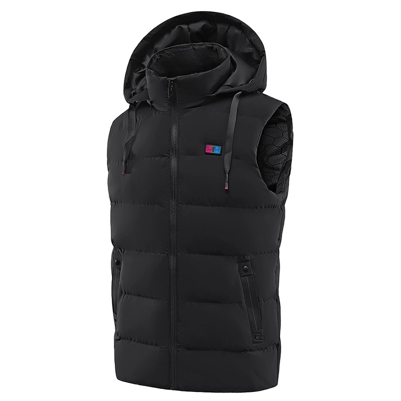 Hooded Heated Vest for Men Women,USB Charging Heating Cloth 2