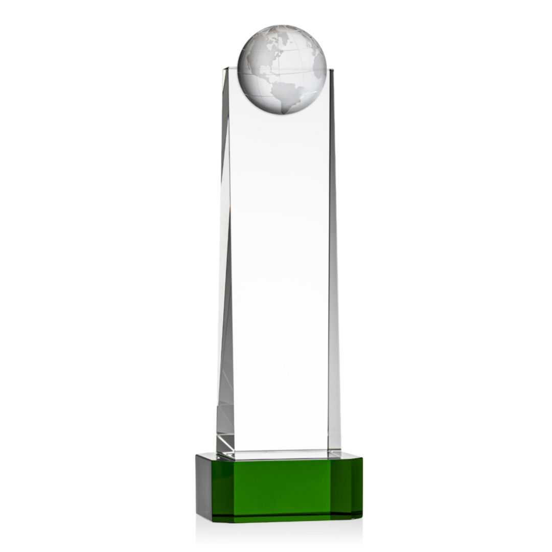 Sherbourne Globe Award on Base - Green 9
