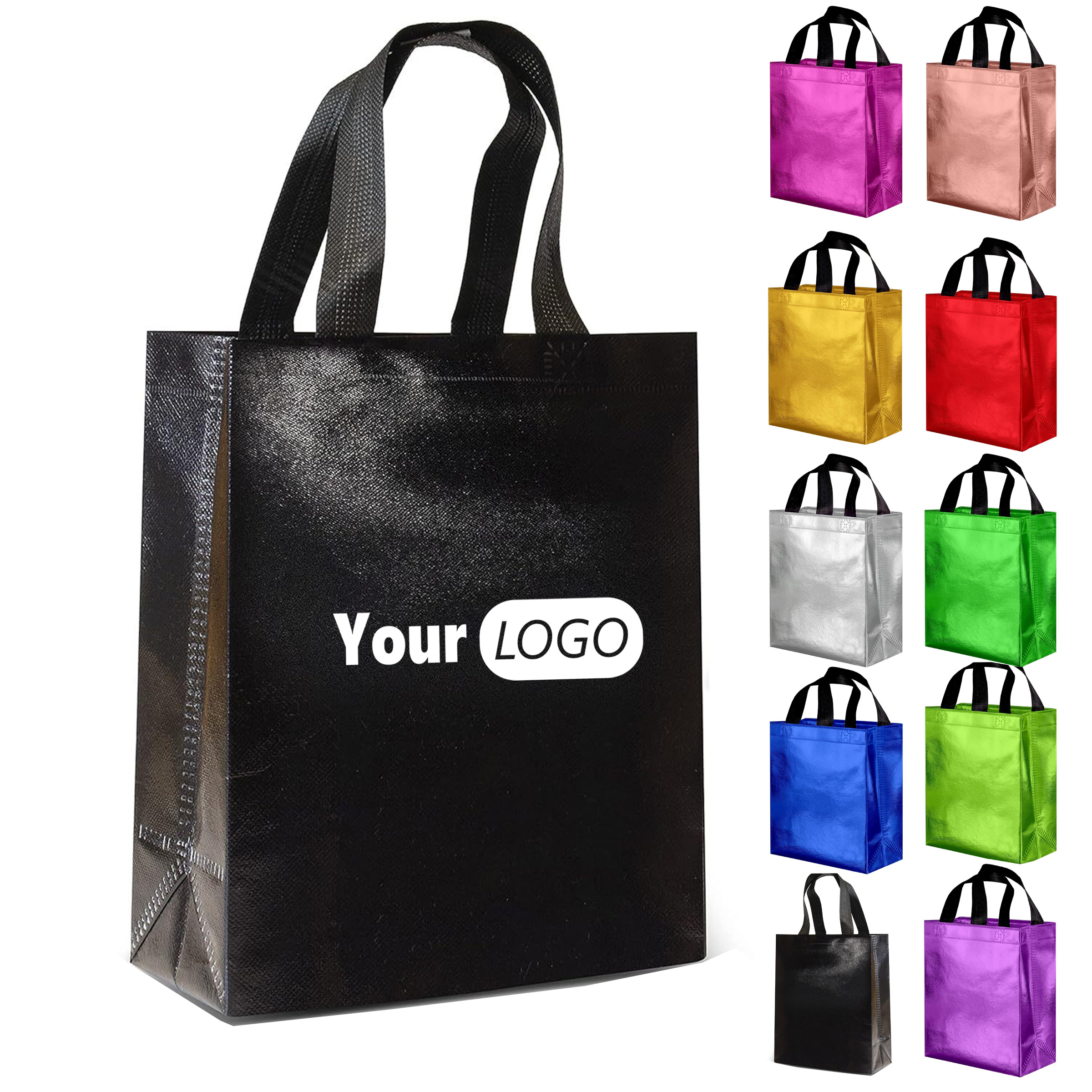 Glossy Reusable Tote Shopping Bag 19