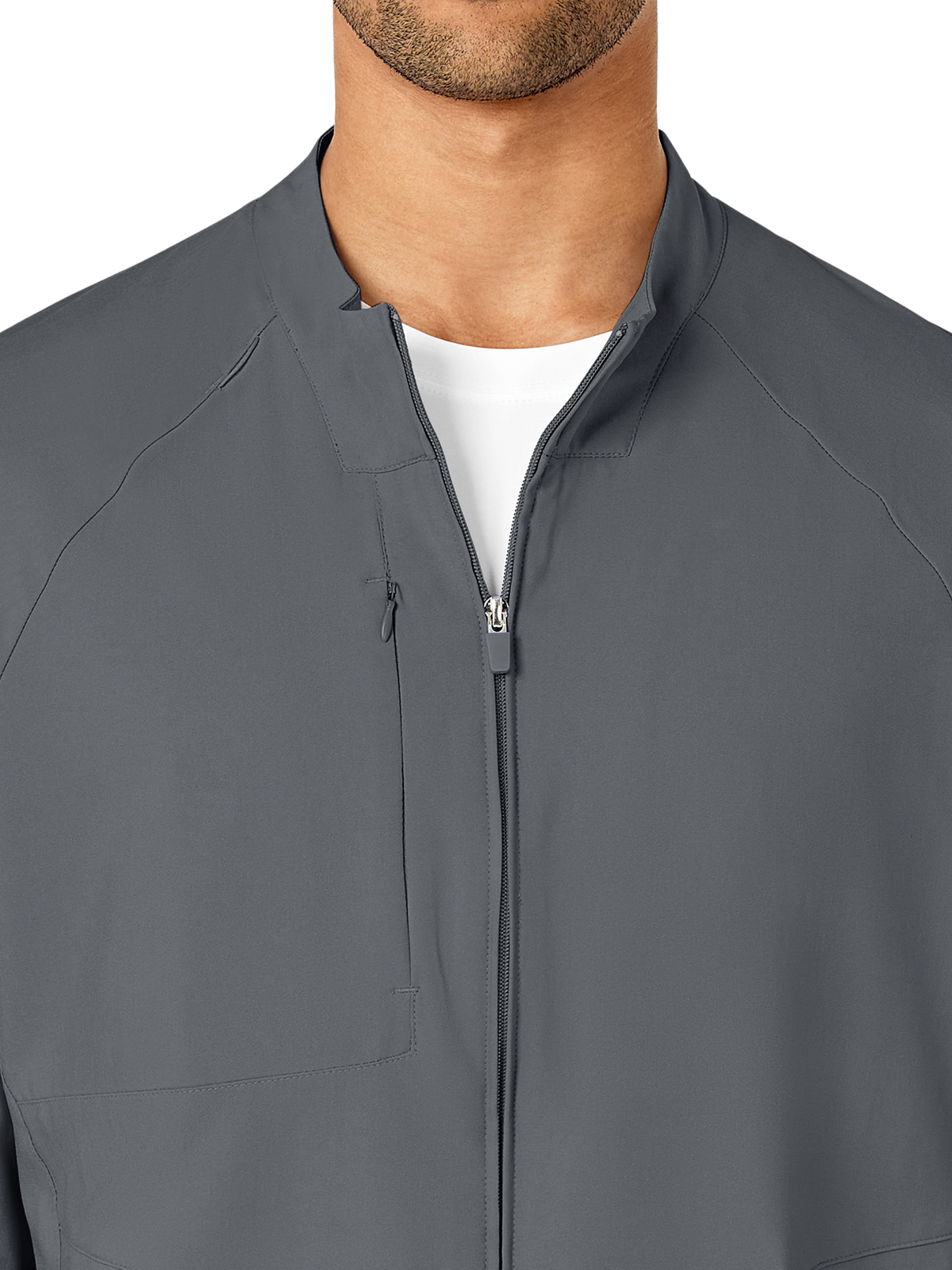 Wink - W123 - Men's Three-Pocket Zip-Front Warm-Up Jacket 6