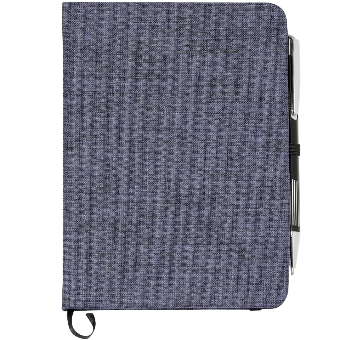 FSC® Mix 5" x 7" Heathered Bound Notebook 45