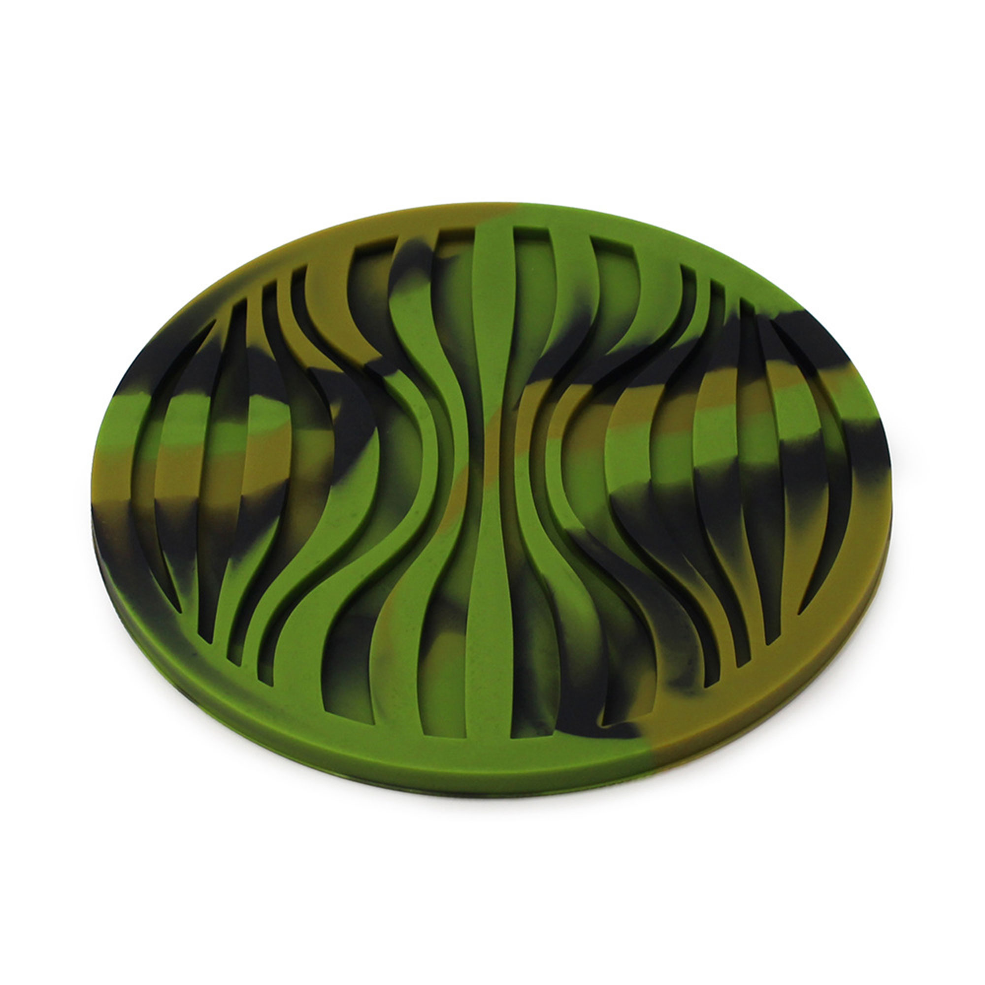 Non-Slip Wavy Round Silicone Coaster 11