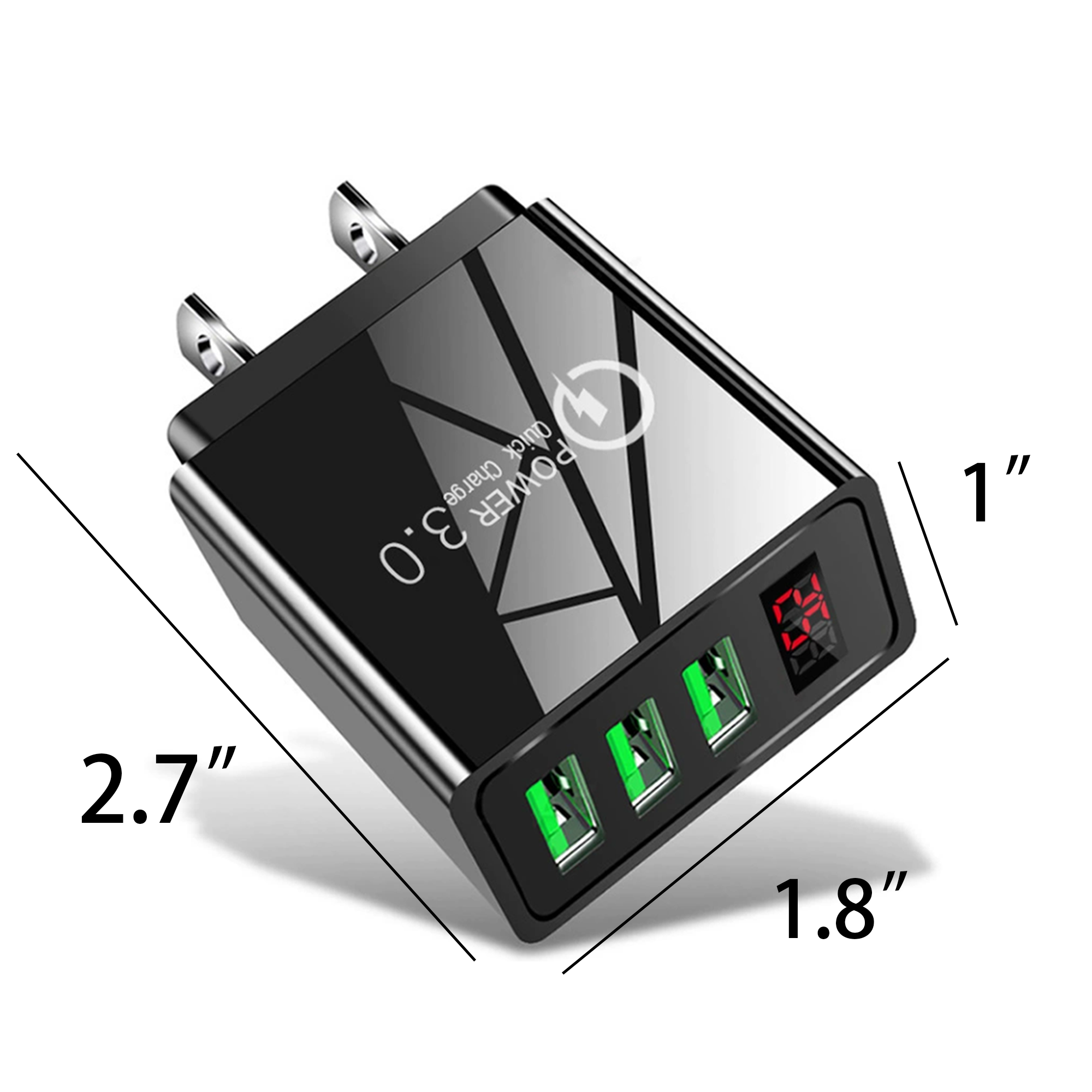 3USB Digital Dsplay Charging Head 3