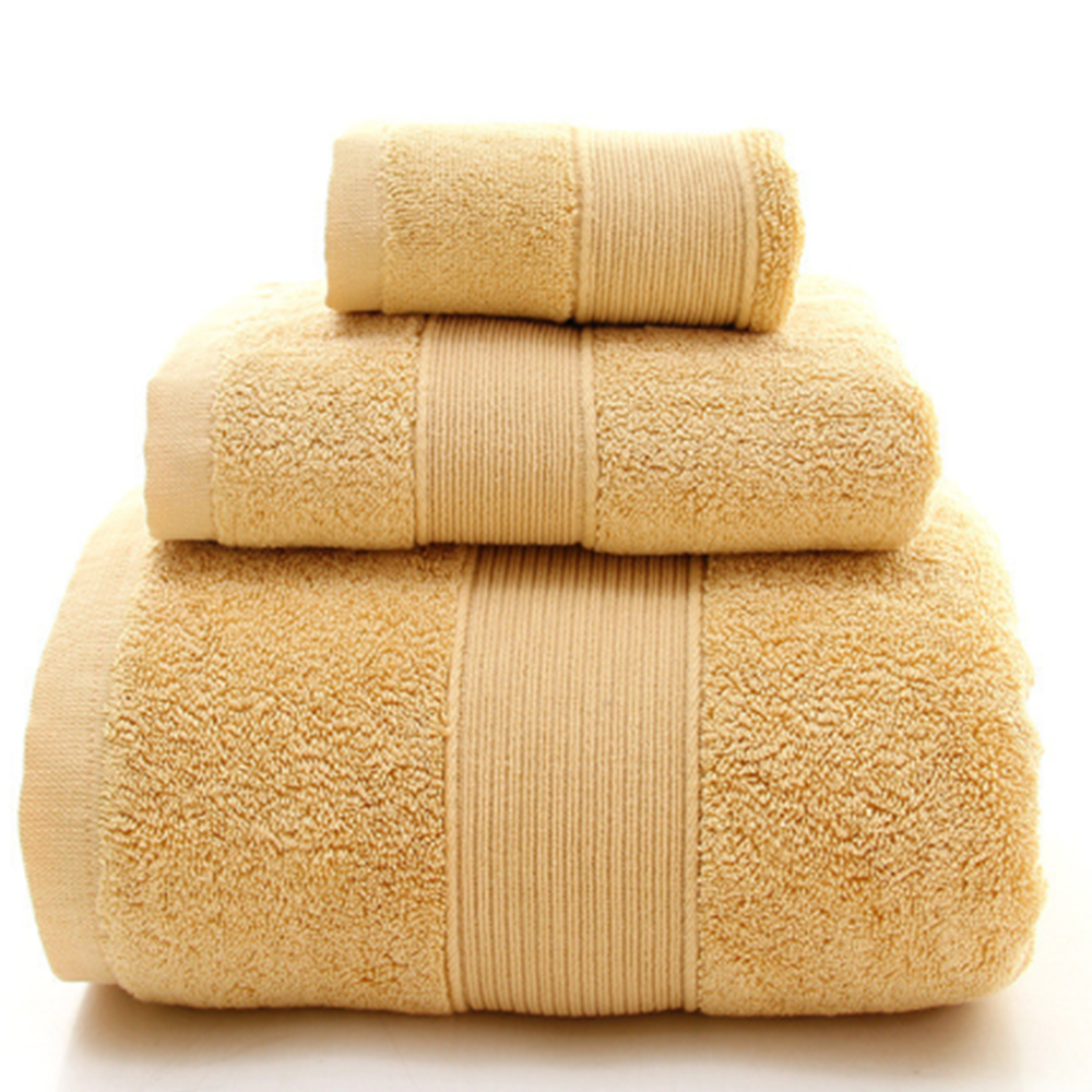 3 Piece Combed Cotton Towel Gift Set 7