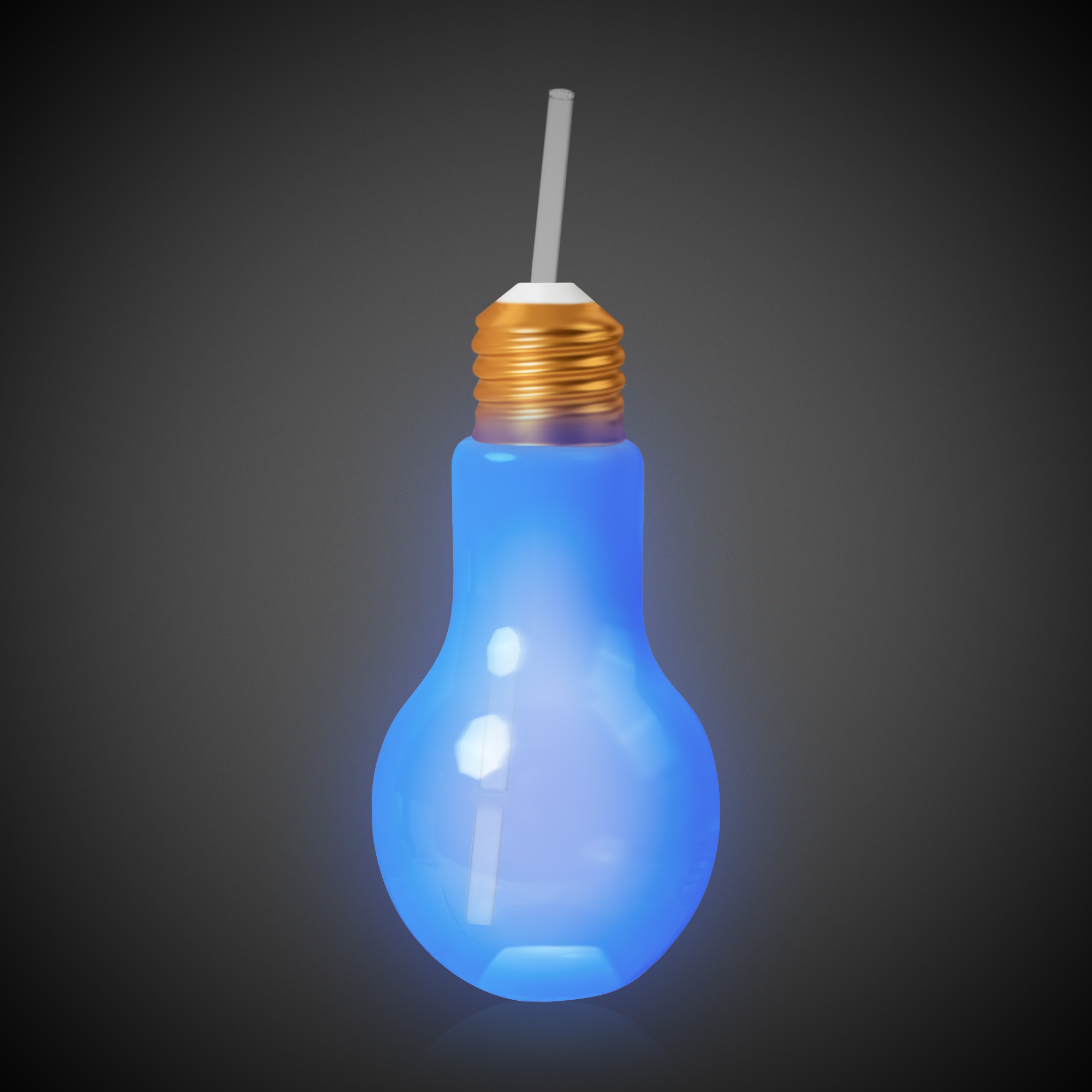 16oz LED Light Bulb Cup with Straw 11