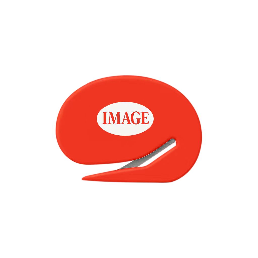 Plastic Letter Opener with Steel Blade Oval Shape 2