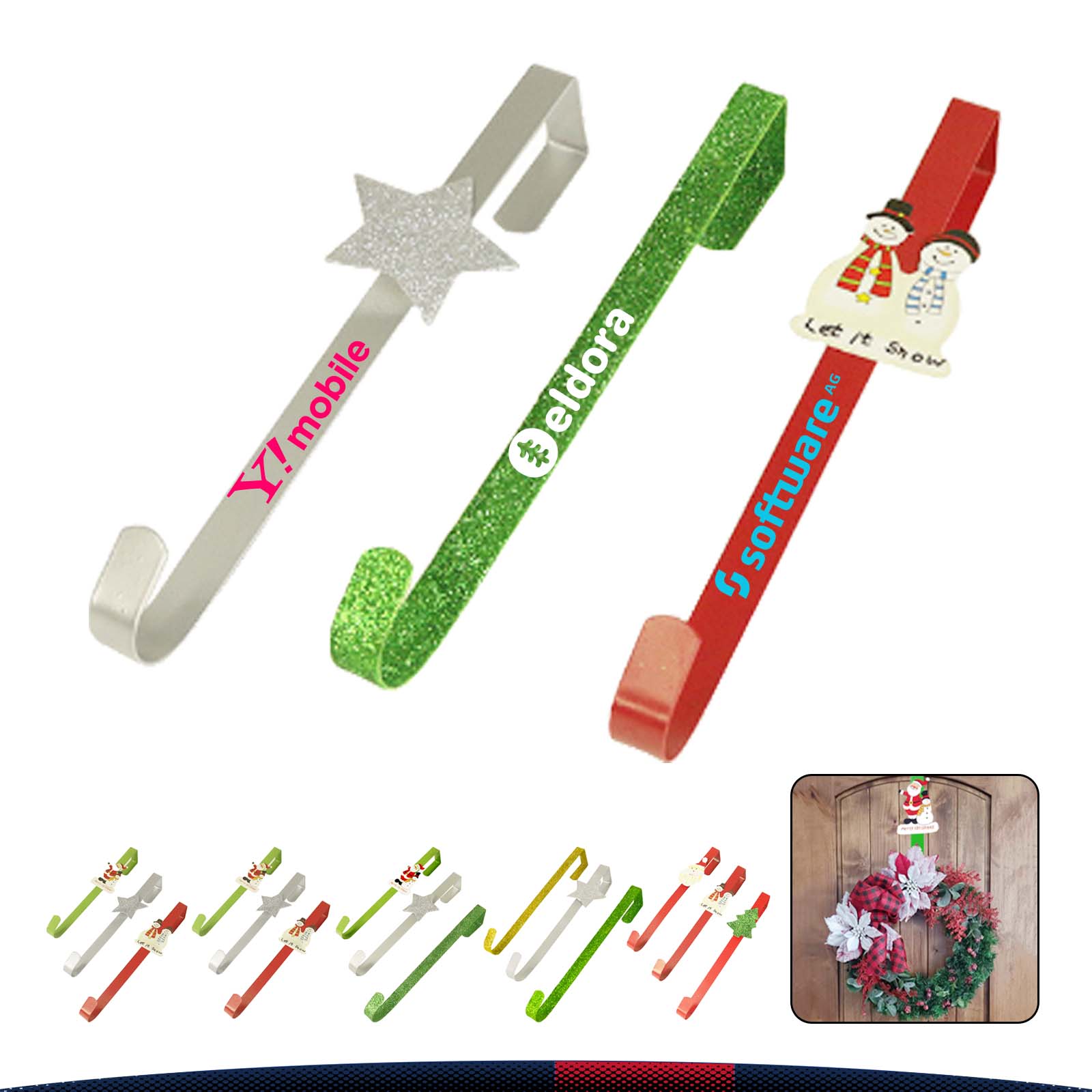 Christmas Metal Door Hanging 6