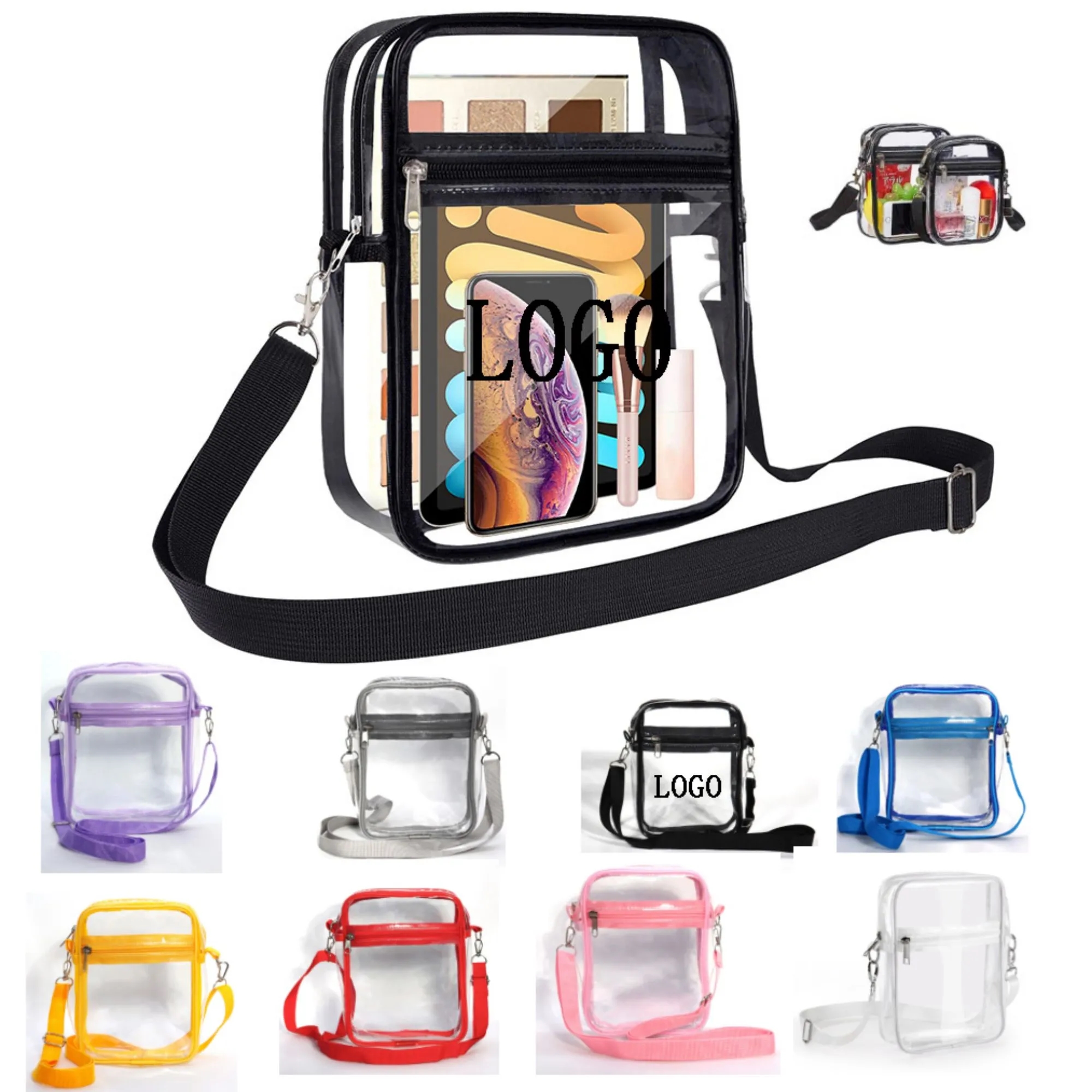 PVC Crossbody Stadium Bag 2
