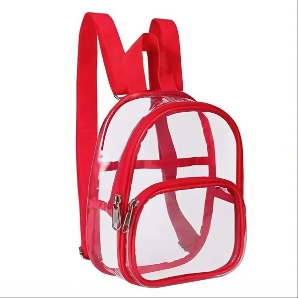Waterproof Clear Mini PVC Backpack with Transparent Bag 8