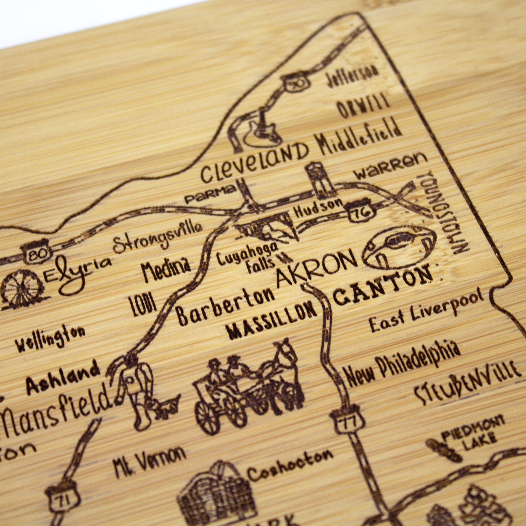 A Slice of Life Ohio Serving & Cutting Board 8