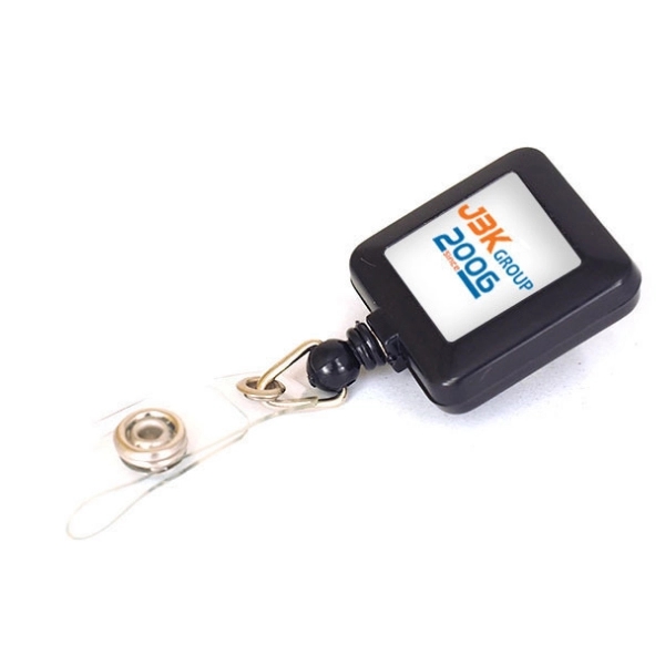 Plastic Square Badge Holder - opaque 4