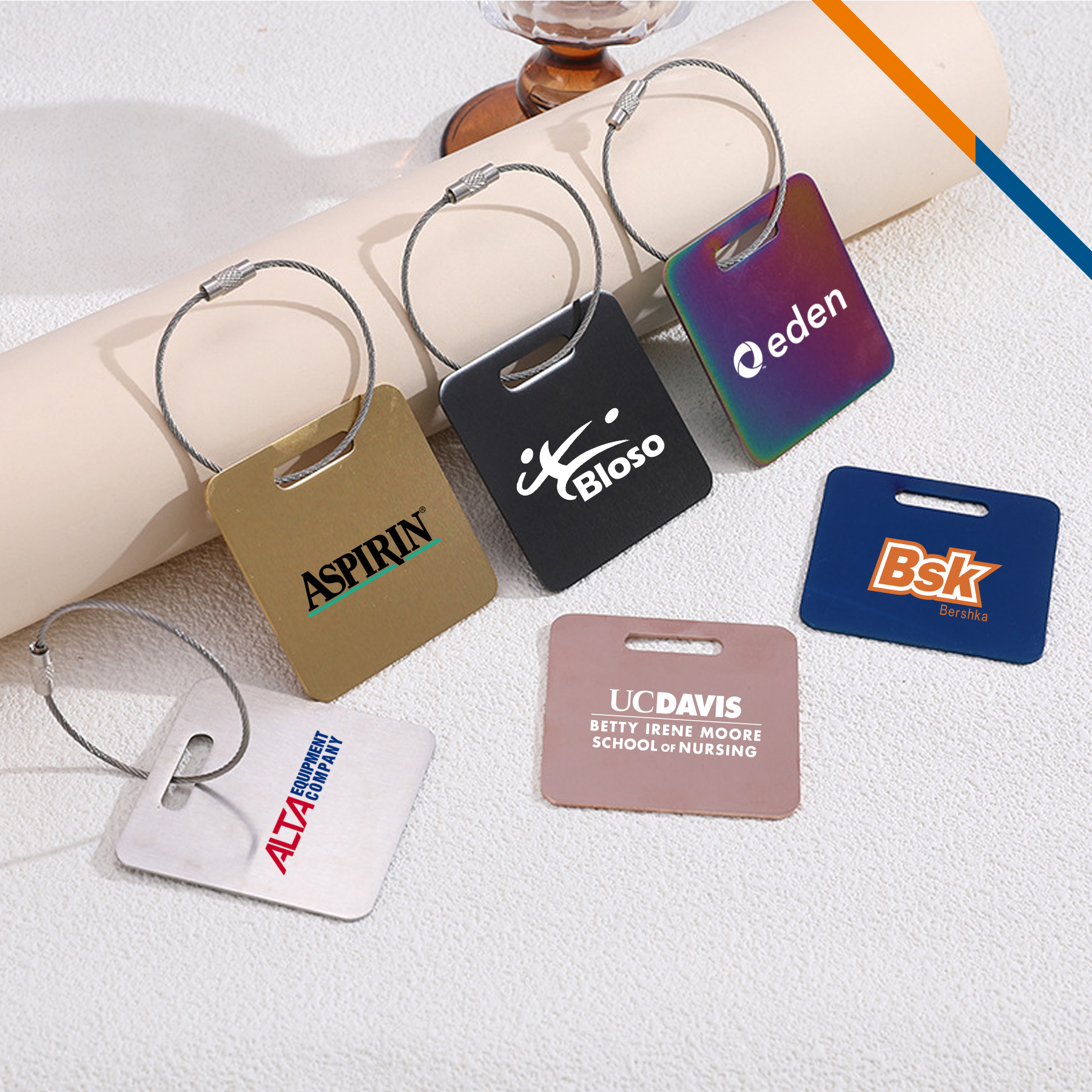 Zeniq Stainless Steel Luggage Tag 14