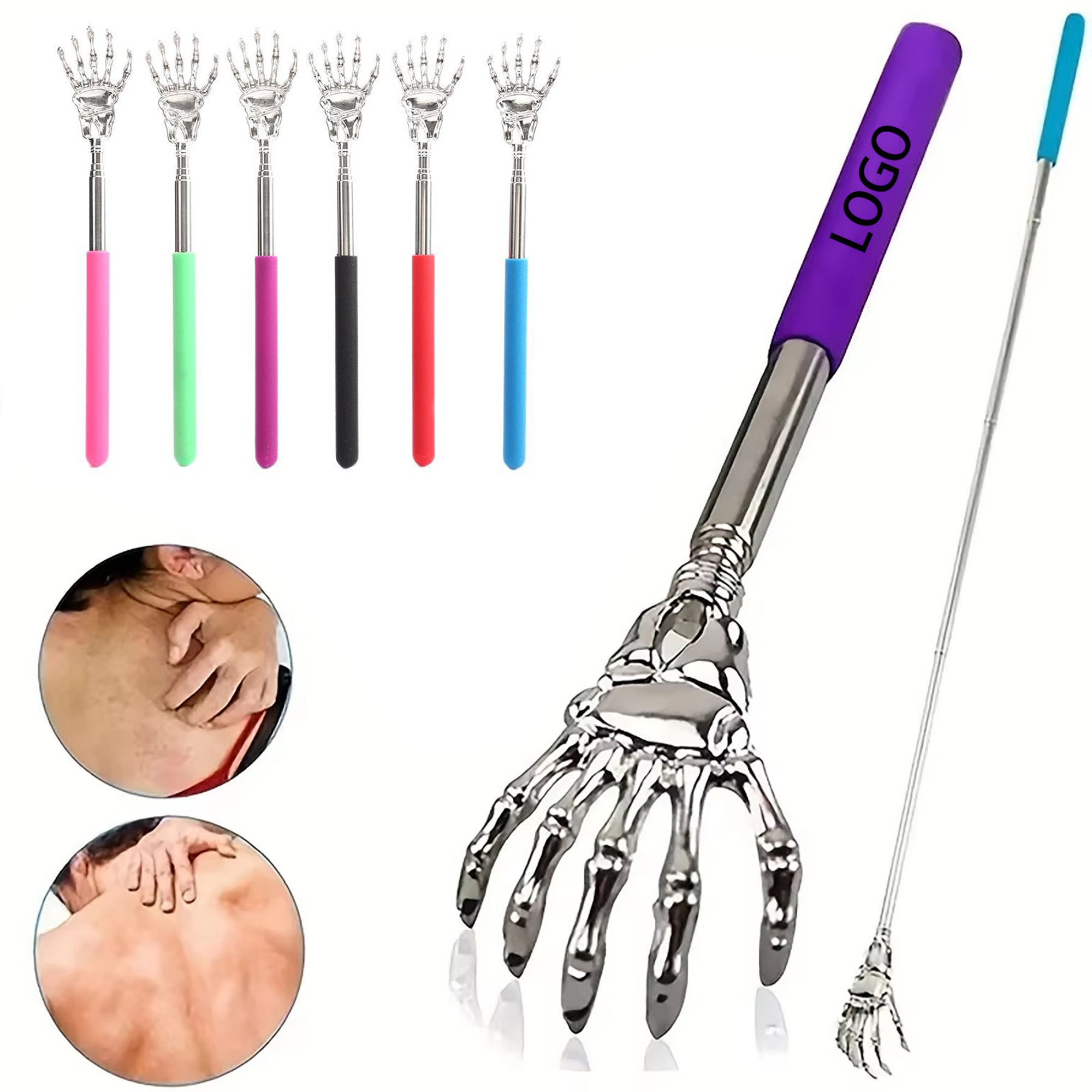 Handled Extendable Skeleton Hand Back Scratcher 7