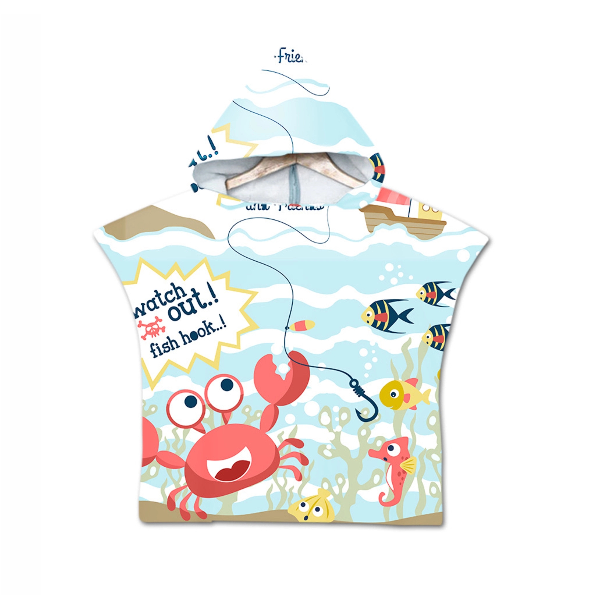 Kids Hooded Bath Towel 3
