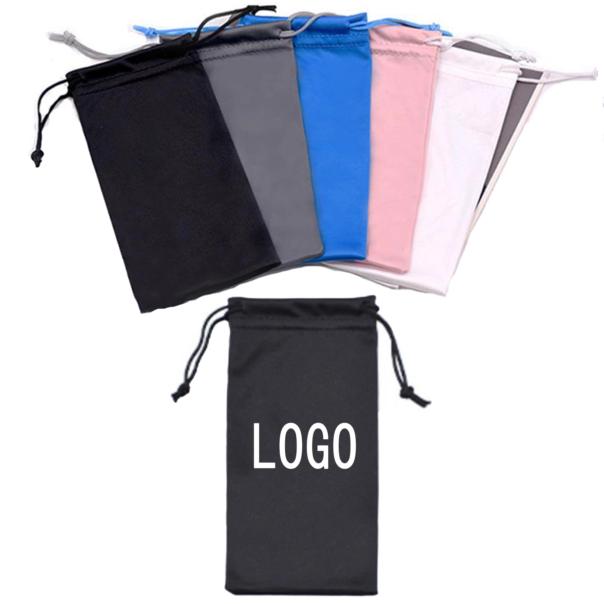 230g Polyester  Eyewear Bag With Drawstring 2