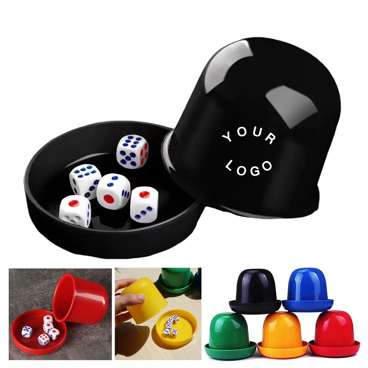 ABS Plastic Dice Cup with Secure Lid 4
