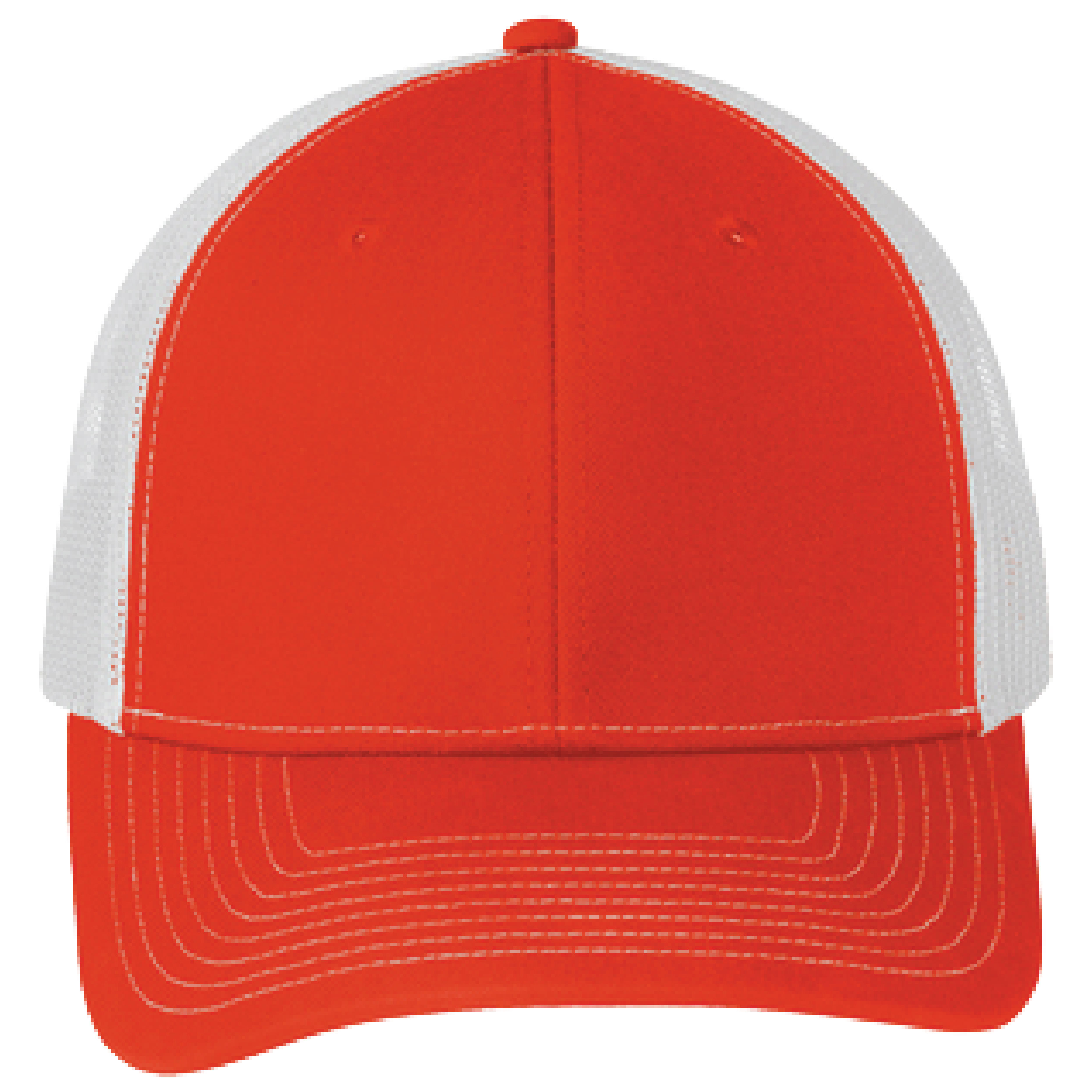 Port Authority C402 6-Panel Snapback Trucker Hat w/Leatherette Adhesive Patches or Embroidery 97
