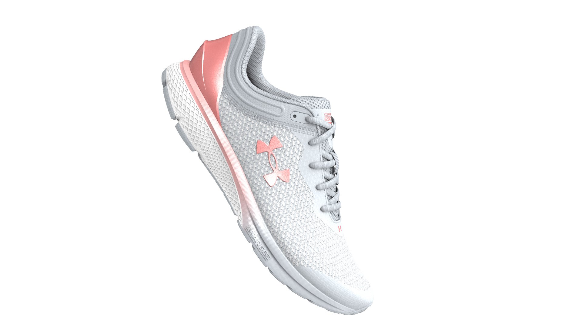 Women's UA Charged Escape 3 Big Logo Metallic Running Shoes 3
