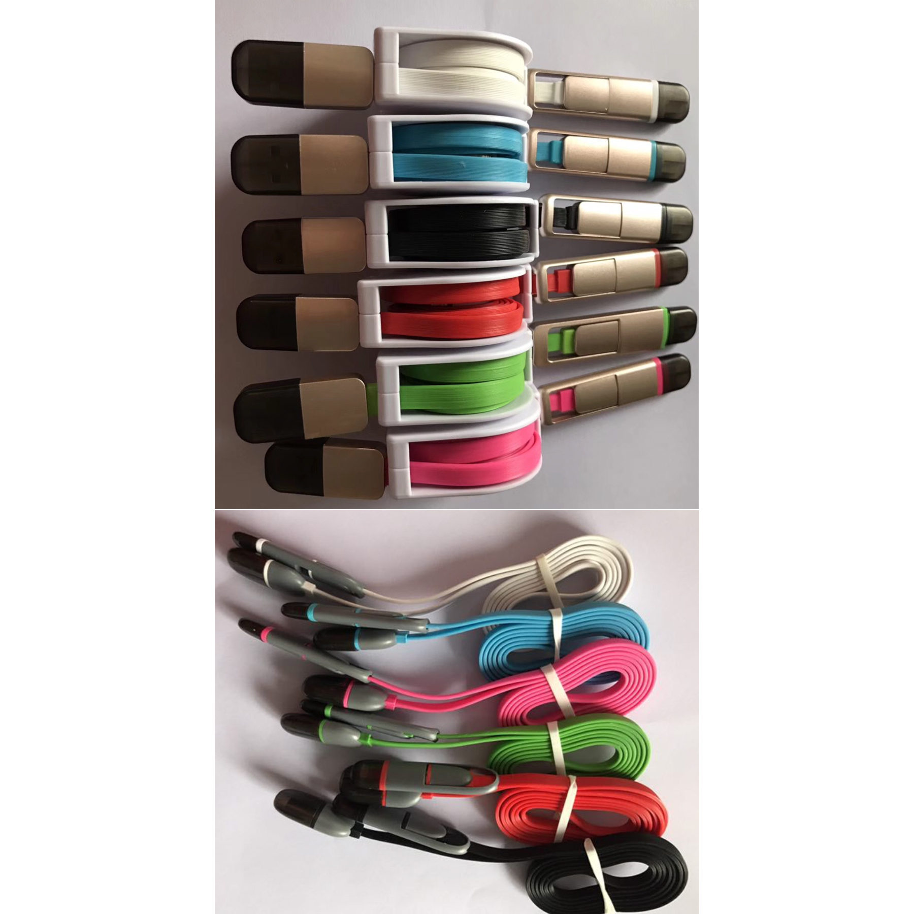 2 In 1 Retractable Tripwire USB Cable 2