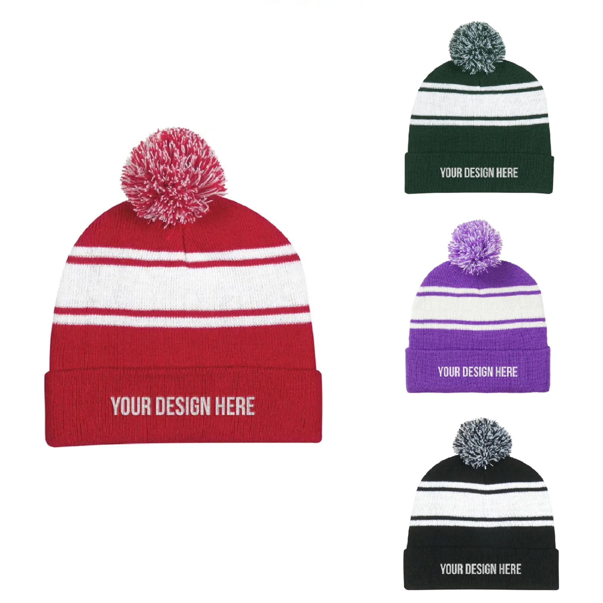 Unisex Winter Pom Knitted Hat Cap