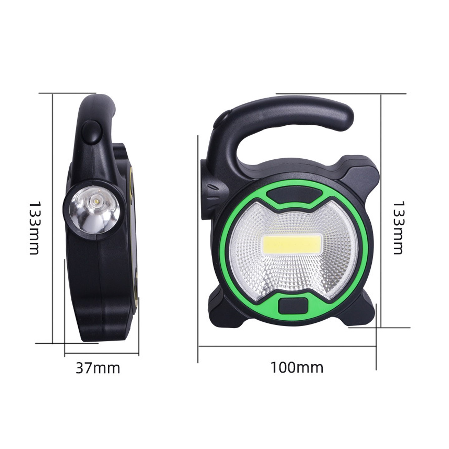 Dual beam LED work light with COB light 7
