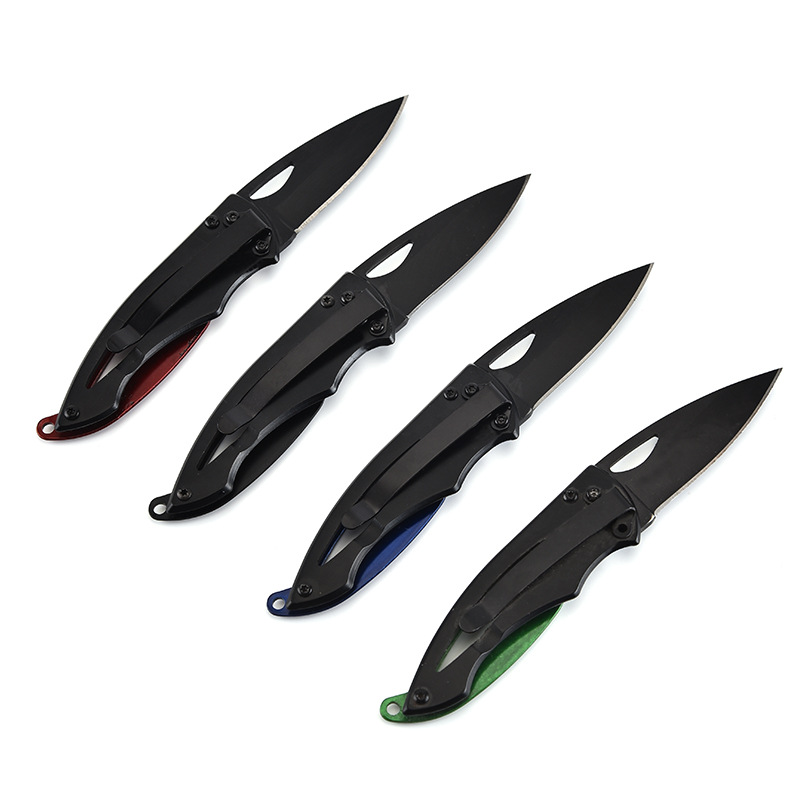 Stainless Steel Folding Pocket Knife with Strap Hole 8