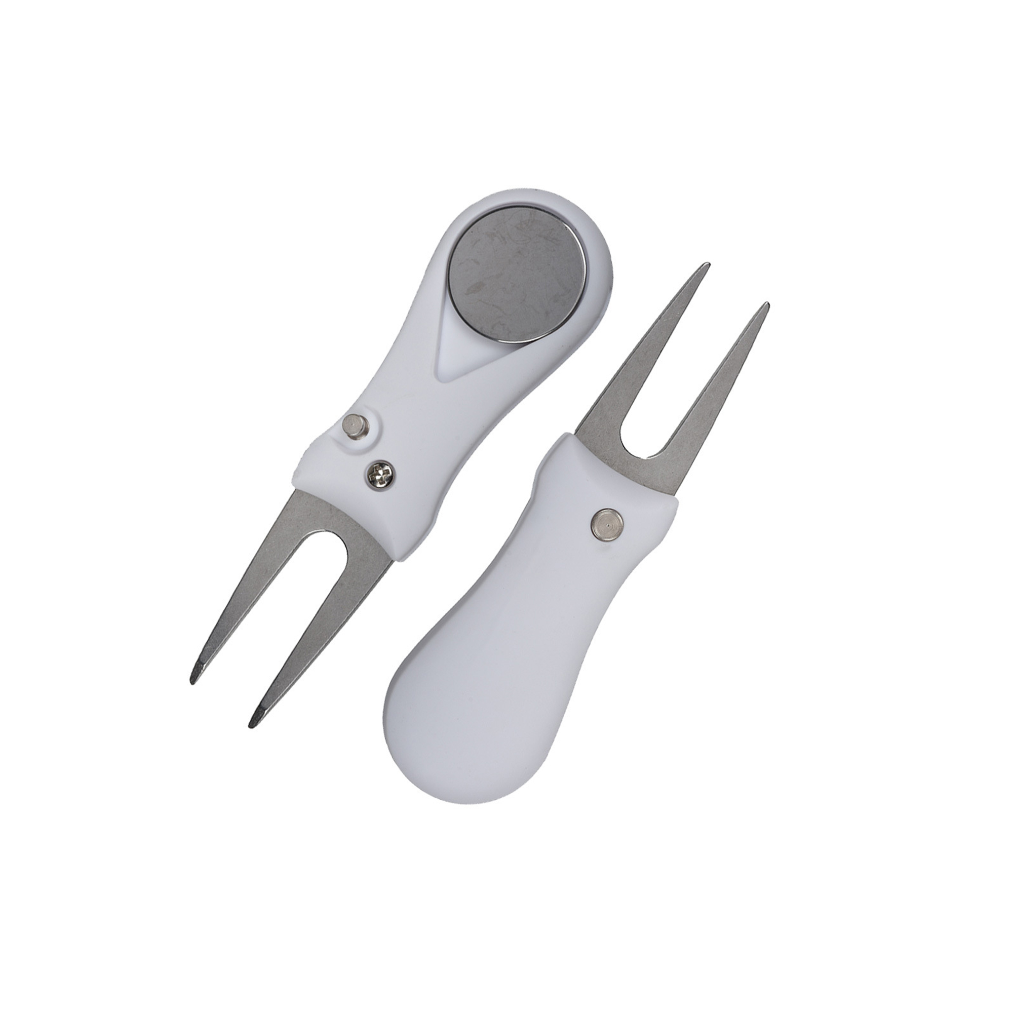 Foldable Golf Divot Tool With Magnetic Ball Marker 2.8" 7