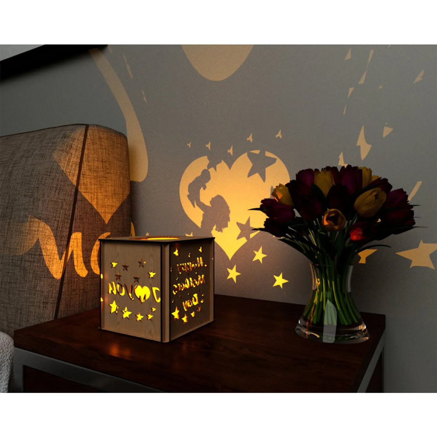 Creative Projection Wooden Box 5