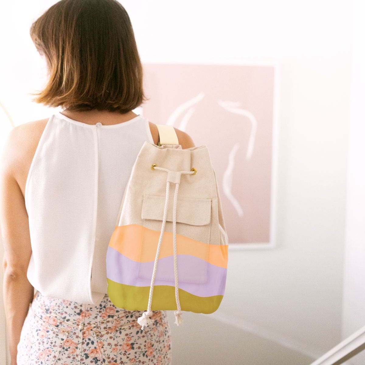 BUCKET SLING - NATURAL CANVAS