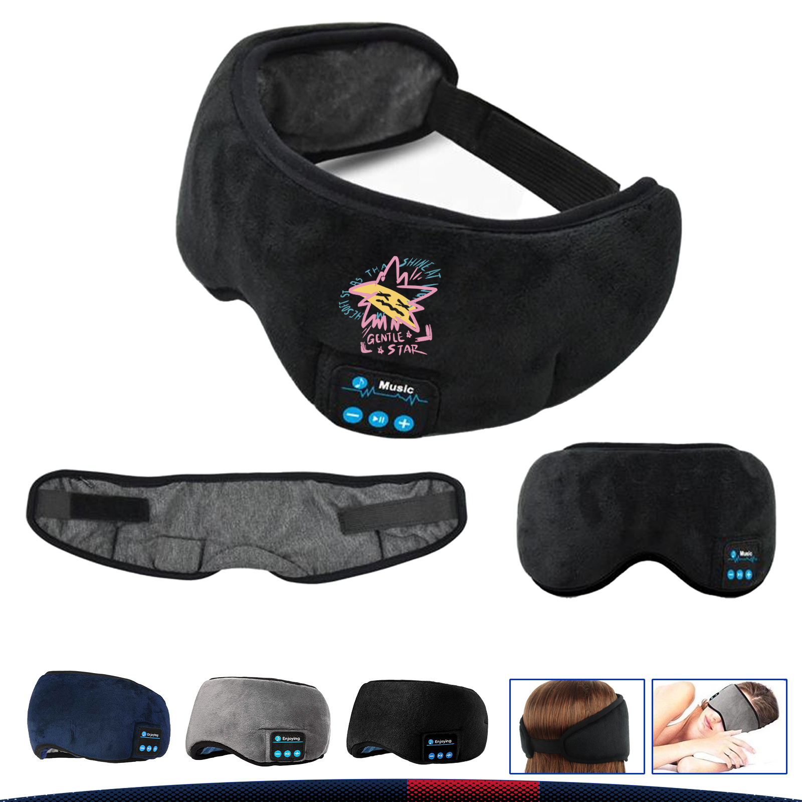 Headphone Bluetooth Sleep Mask 3