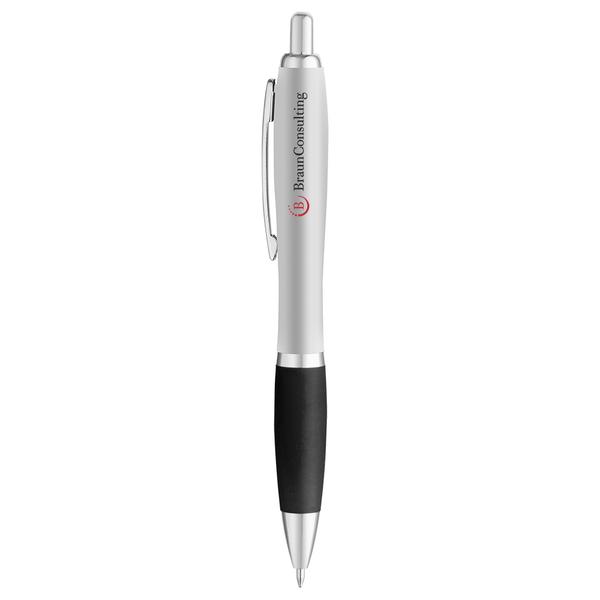 Curvaceous Matte Silver Ballpoint 44