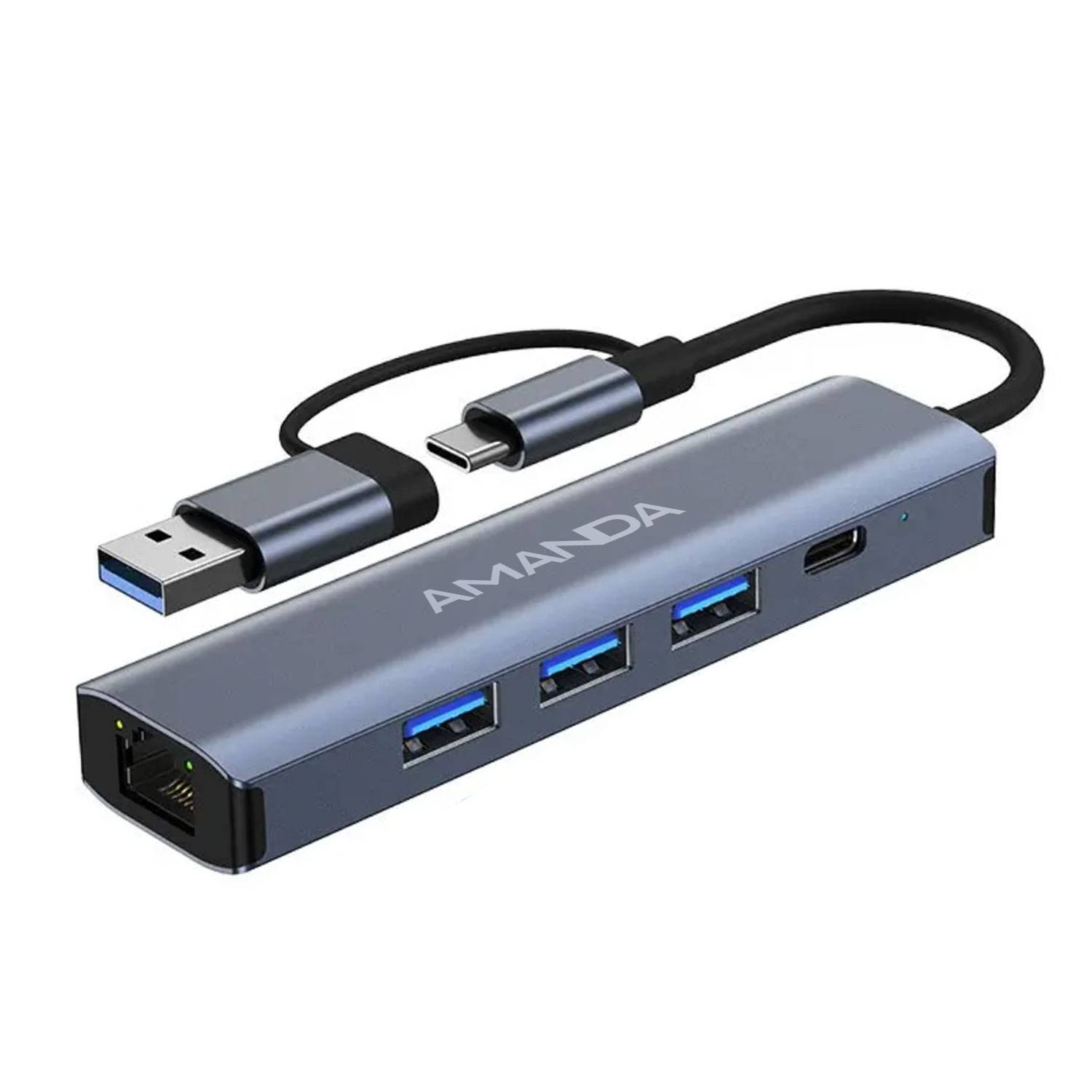 5 In 2 TYPE-C USB 3.0 Docking Station OTG Adapter Ports Hub 2