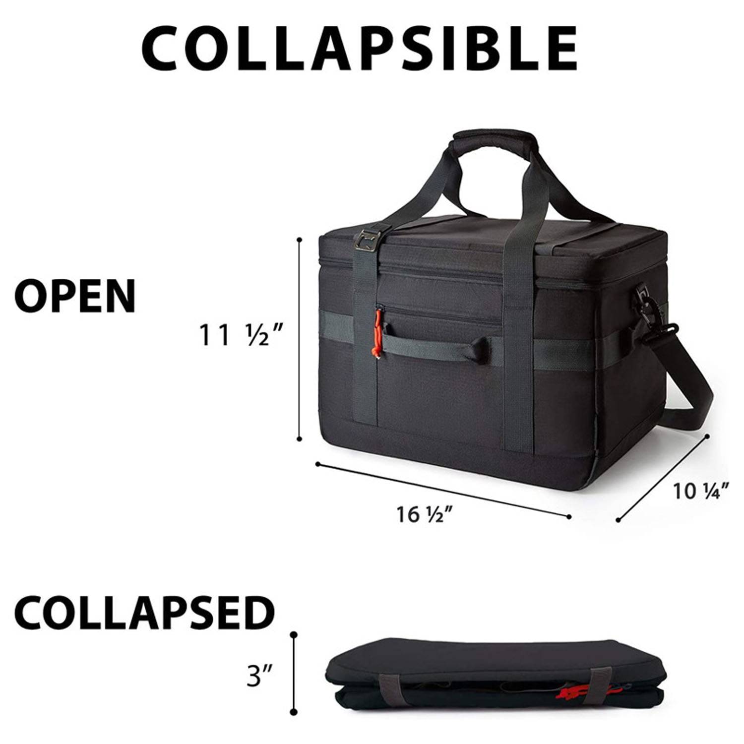 32L Portable Foldable Oxford Insulated Cooler Bag w/ Handle 4