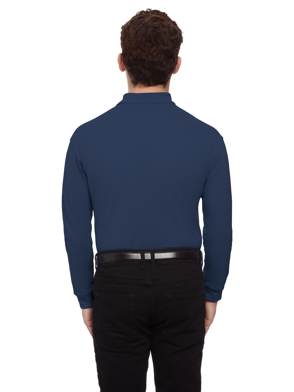 Blue Generation - Men's Pocketless Superblend Long Sleeve Polo 2